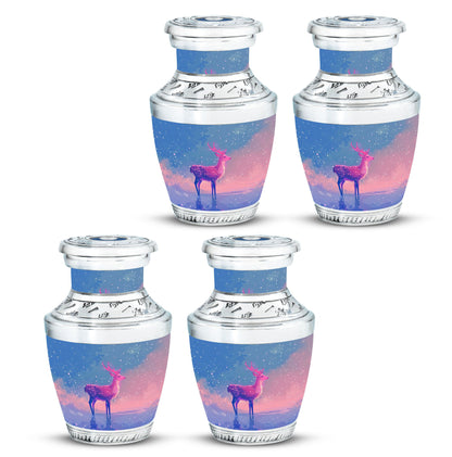 Personalized Deer Cremation Urn for Human Ashes - 10-inch, 200 cu in - Yatskia