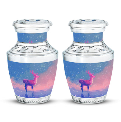 Personalized Deer Cremation Urn for Human Ashes - 10-inch, 200 cu in - Yatskia