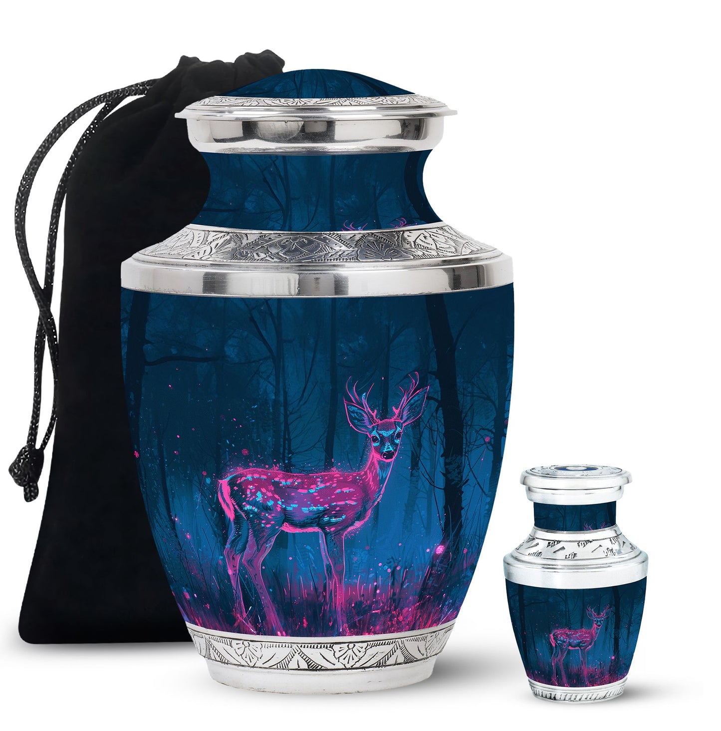 Personalized Deer Cremation Urn for Human Ashes - 10-inch, 200 cu in - Yatskia
