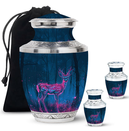 Personalized Deer Cremation Urn for Human Ashes - 10-inch, 200 cu in - Yatskia