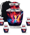 Colorful Bunny Burial Urn for Ashes – Artistic Rabbit Memorial Urn