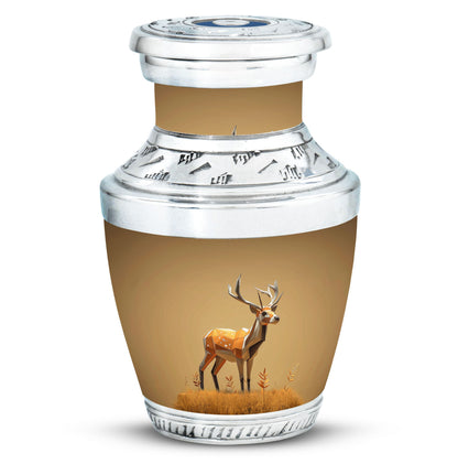 Personalized Deer Cremation Urn for Human Ashes - 10-inch, 200 cu in - Yatskia