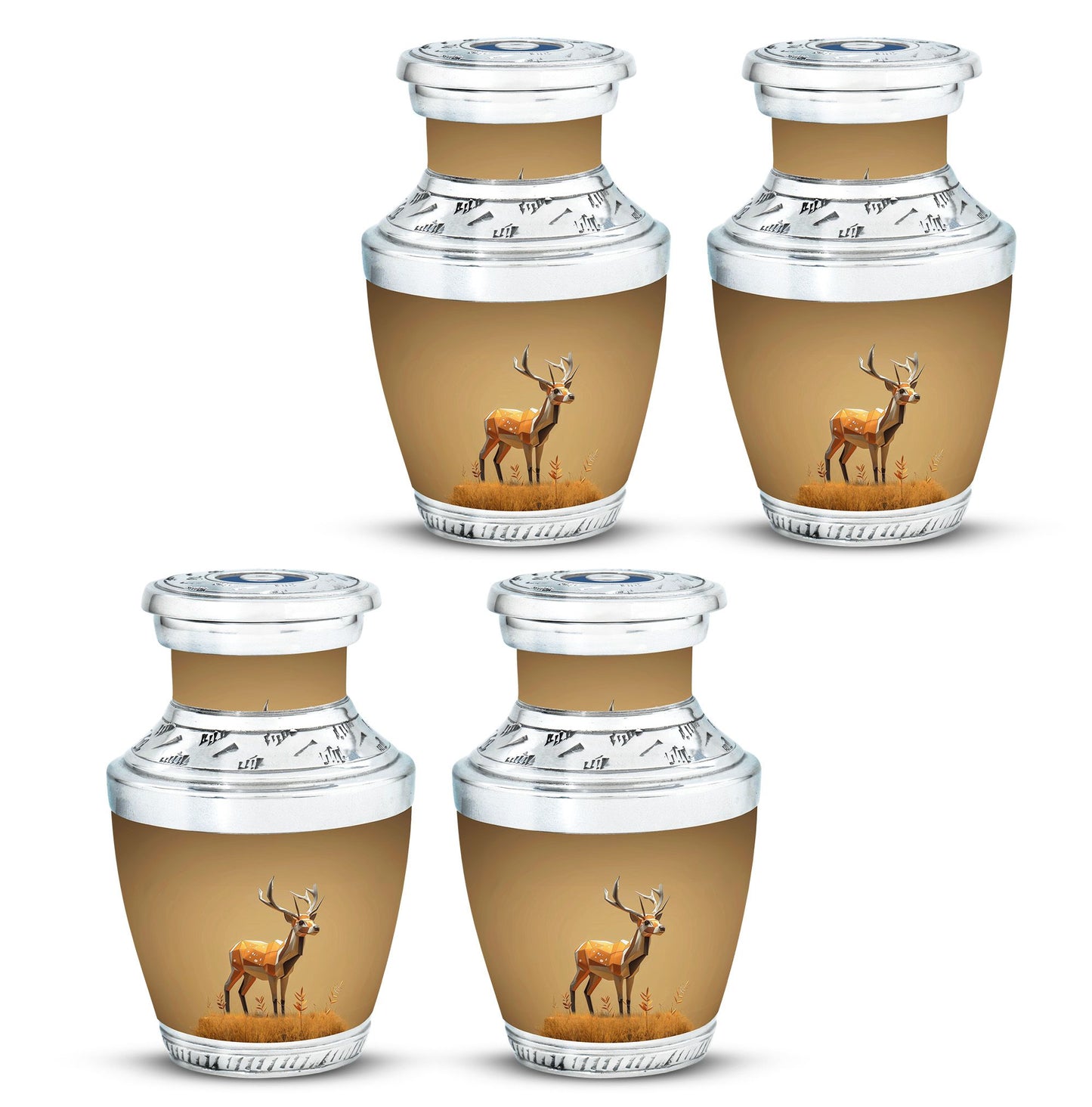 Personalized Deer Cremation Urn for Human Ashes - 10-inch, 200 cu in - Yatskia