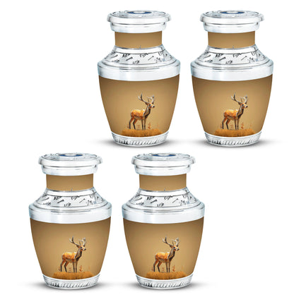 Personalized Deer Cremation Urn for Human Ashes - 10-inch, 200 cu in - Yatskia