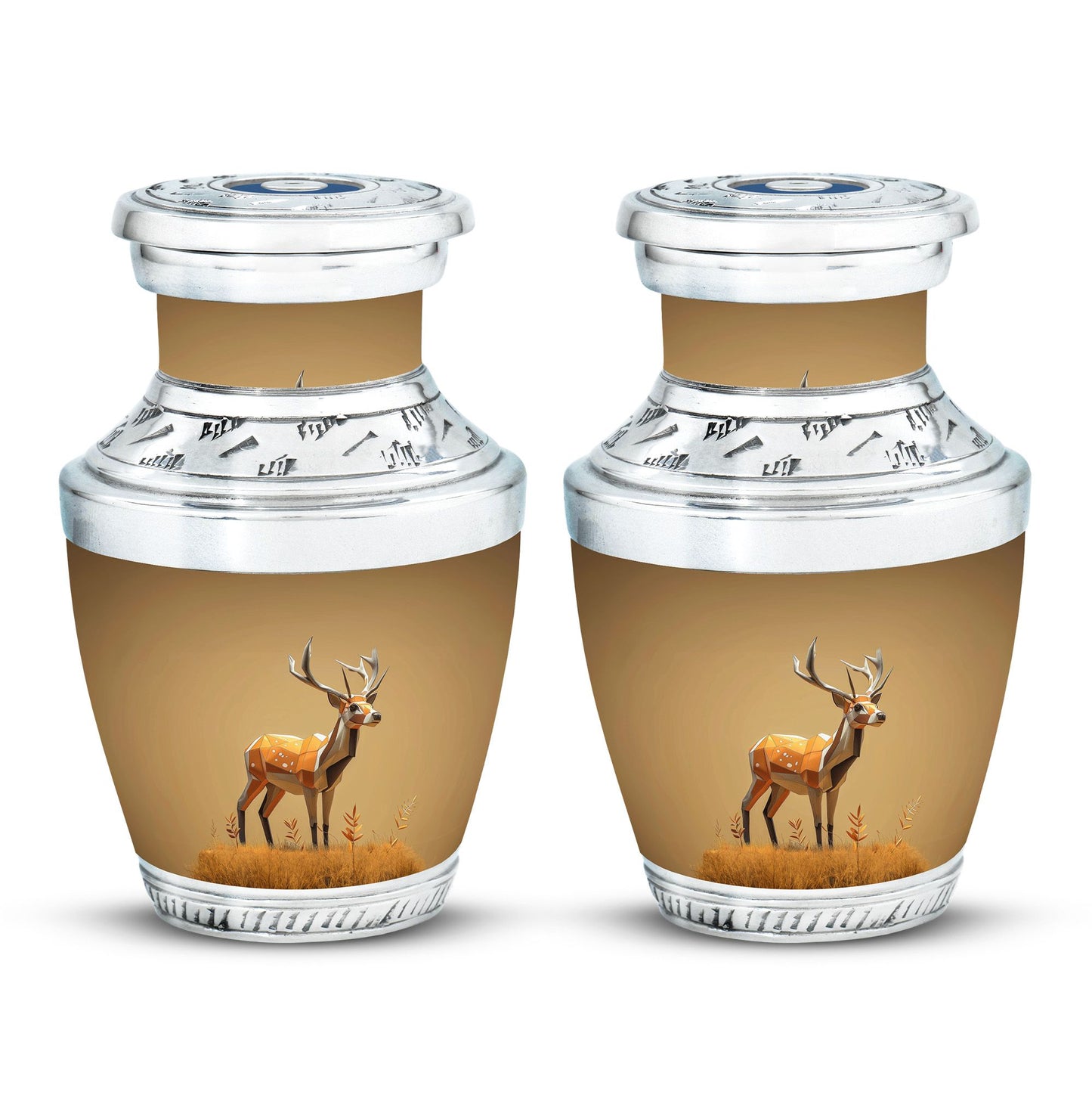 Personalized Deer Cremation Urn for Human Ashes - 10-inch, 200 cu in - Yatskia