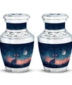 Baby Deer Night Themed Urn - Large Urn For Human Ashes