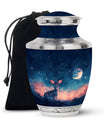 Baby Deer Night Themed Urn - Large Urn For Human Ashes