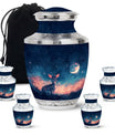 Baby Deer Night Themed Urn - Large Urn For Human Ashes