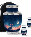 Baby Deer Night Themed Urn - Large Urn For Human Ashes