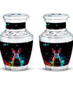 Colorful Rabbit Cremation Urn for Human Ashes - Urn for Mom and Dad