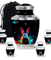 Colorful Rabbit Cremation Urn for Human Ashes - Urn for Mom and Dad