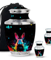 Colorful Rabbit Cremation Urn for Human Ashes - Urn for Mom and Dad