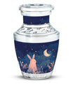 Starry Night Rabbit Cremation Urns For Human Ashes - Urns For Burial