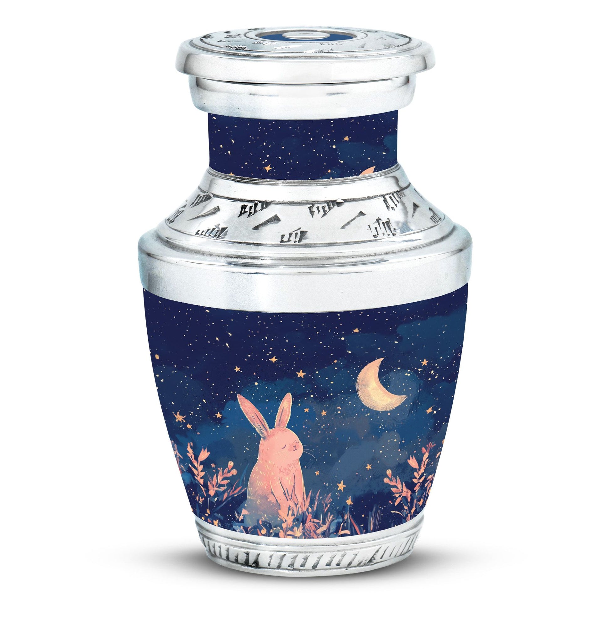 Starry Night Rabbit Cremation Urns For Human Ashes - Urns For Burial