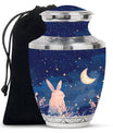Starry Night Rabbit Cremation Urns For Human Ashes - Urns For Burial