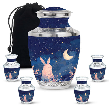 Personalized Rabbit Cremation Urn for Pet Ashes - 10-inch, 200 cu in - Yatskia