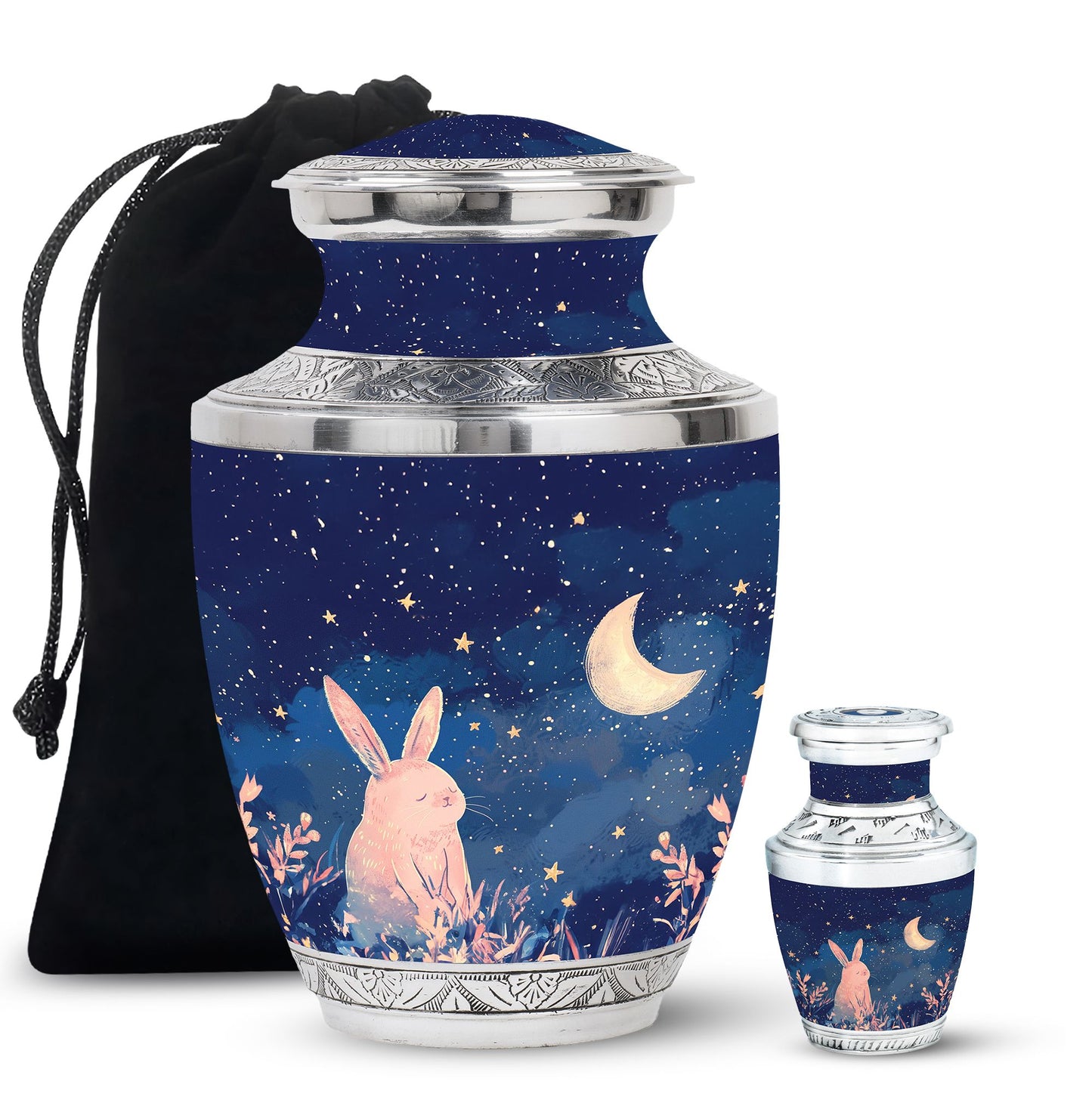 Personalized Rabbit Cremation Urn for Pet Ashes - 10-inch, 200 cu in - Yatskia