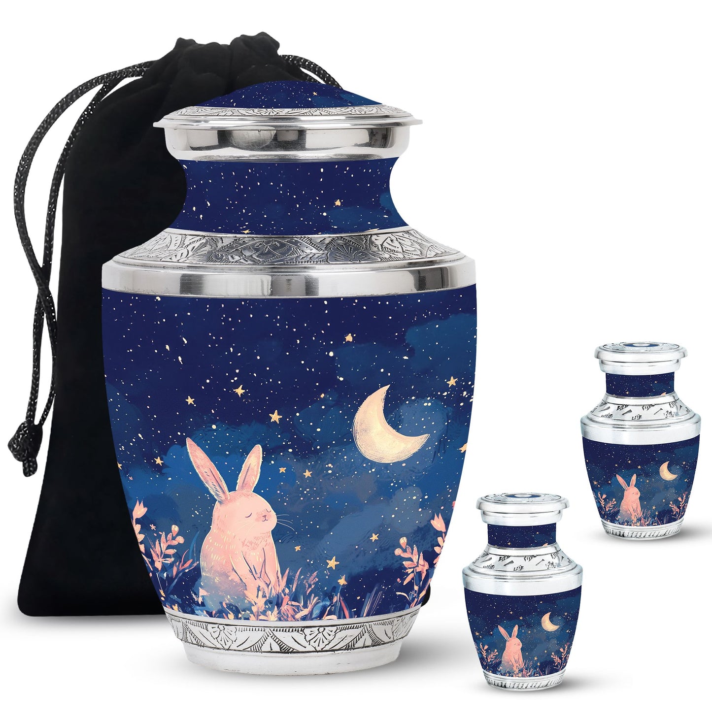 Personalized Rabbit Cremation Urn for Pet Ashes - 10-inch, 200 cu in - Yatskia