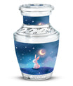Moonlit Bunny Cremation Urns For Human Ashes - Rabbit Urn for Mom & Dad