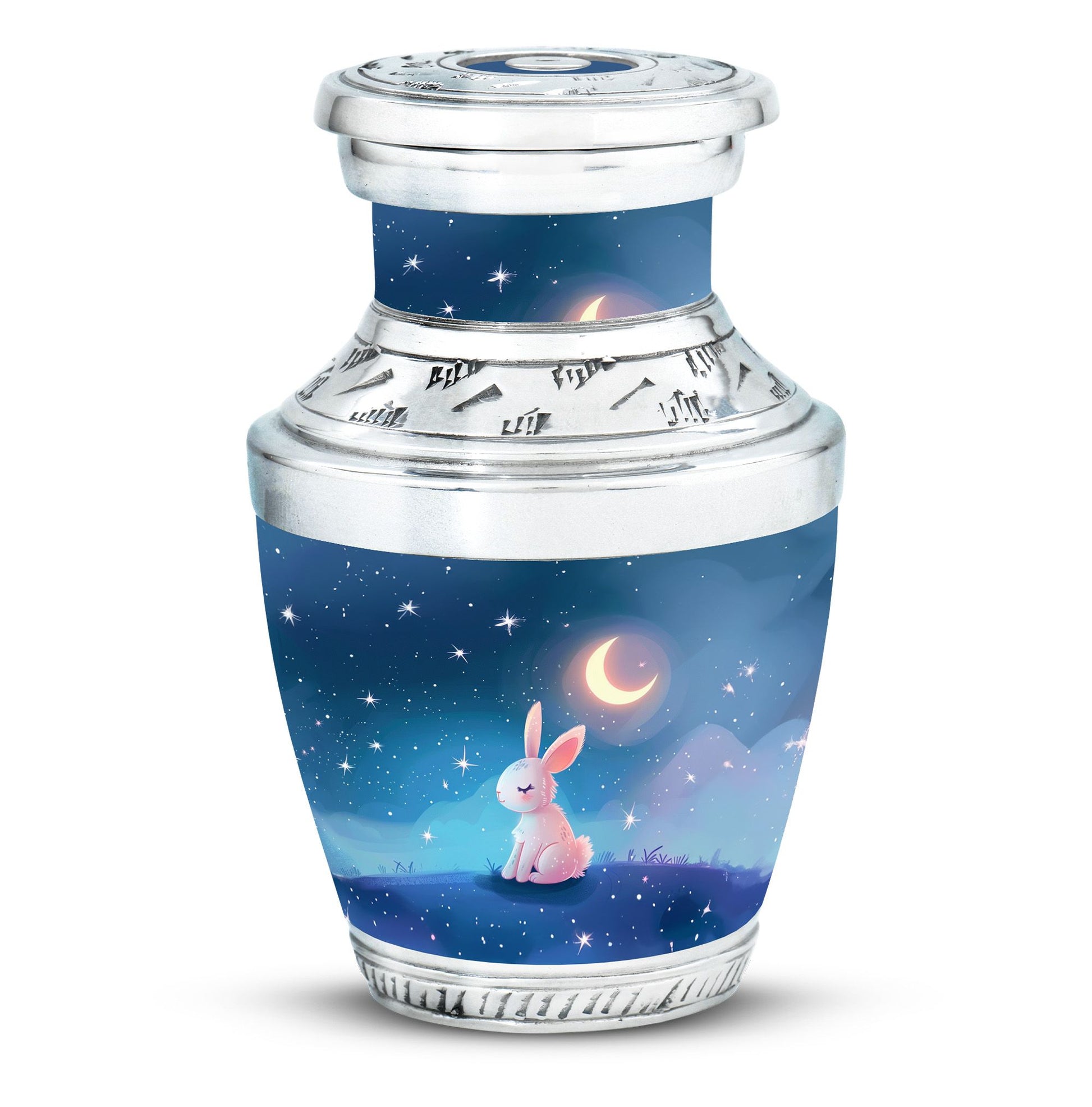 Moonlit Bunny Cremation Urns For Human Ashes - Rabbit Urn for Mom & Dad