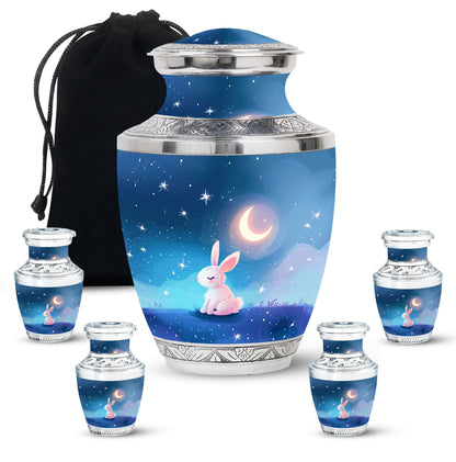 Personalized Rabbit Cremation Urn for Pet Ashes - 10-inch, 200 cu in - Yatskia