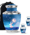 Moonlit Bunny Cremation Urns For Human Ashes - Rabbit Urn for Mom & Dad