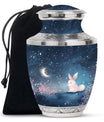 Night Bunny & Stars Urn - Urns For Human Ashes Women