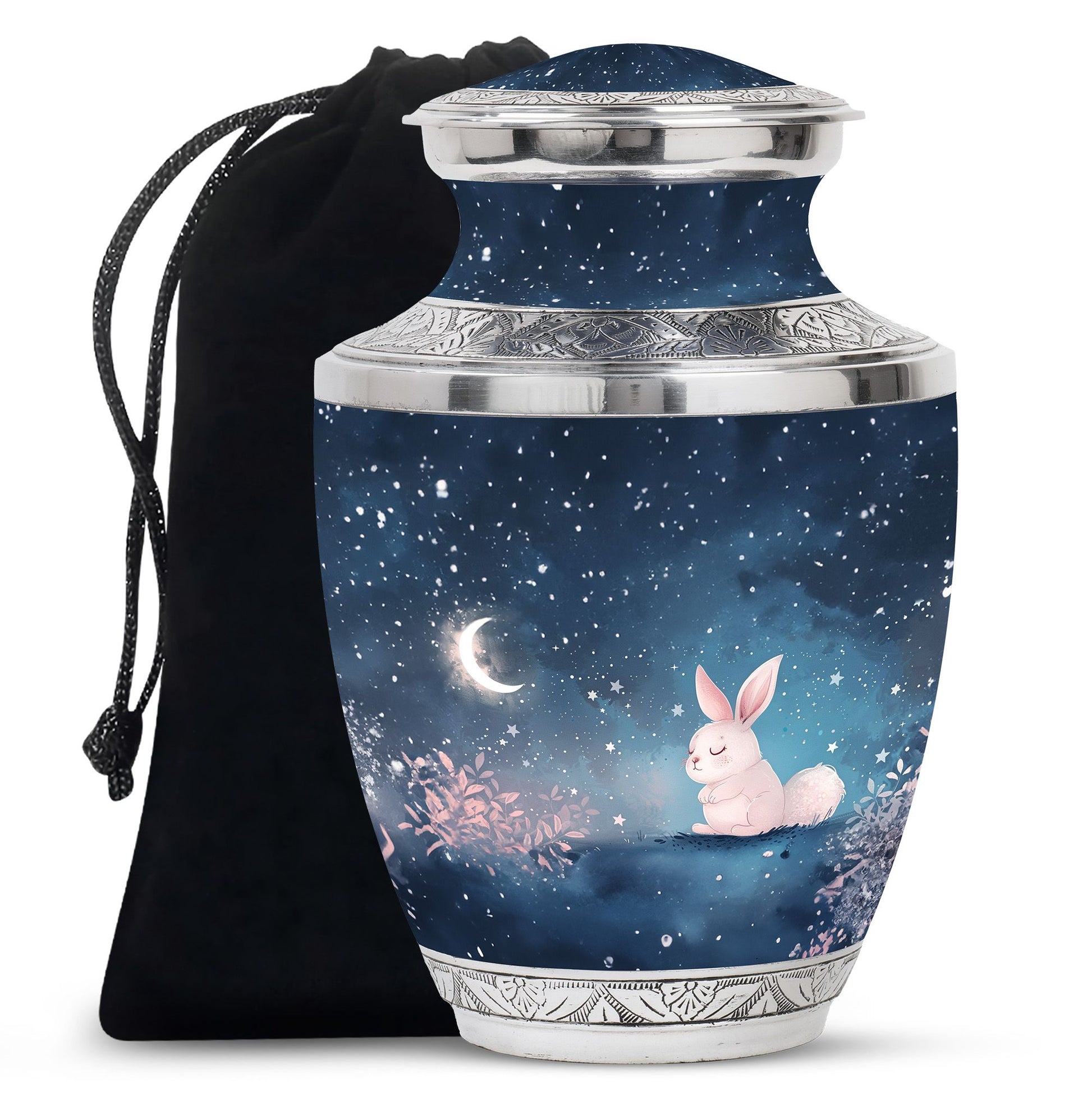 Night Bunny & Stars Urn - Urns For Human Ashes Women