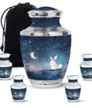 Night Bunny & Stars Urn - Urns For Human Ashes Women