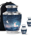 Night Bunny & Stars Urn - Urns For Human Ashes Women