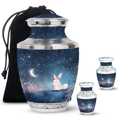 Personalized Rabbit Cremation Urn for Pet Ashes - 10-inch, 200 cu in - Yatskia
