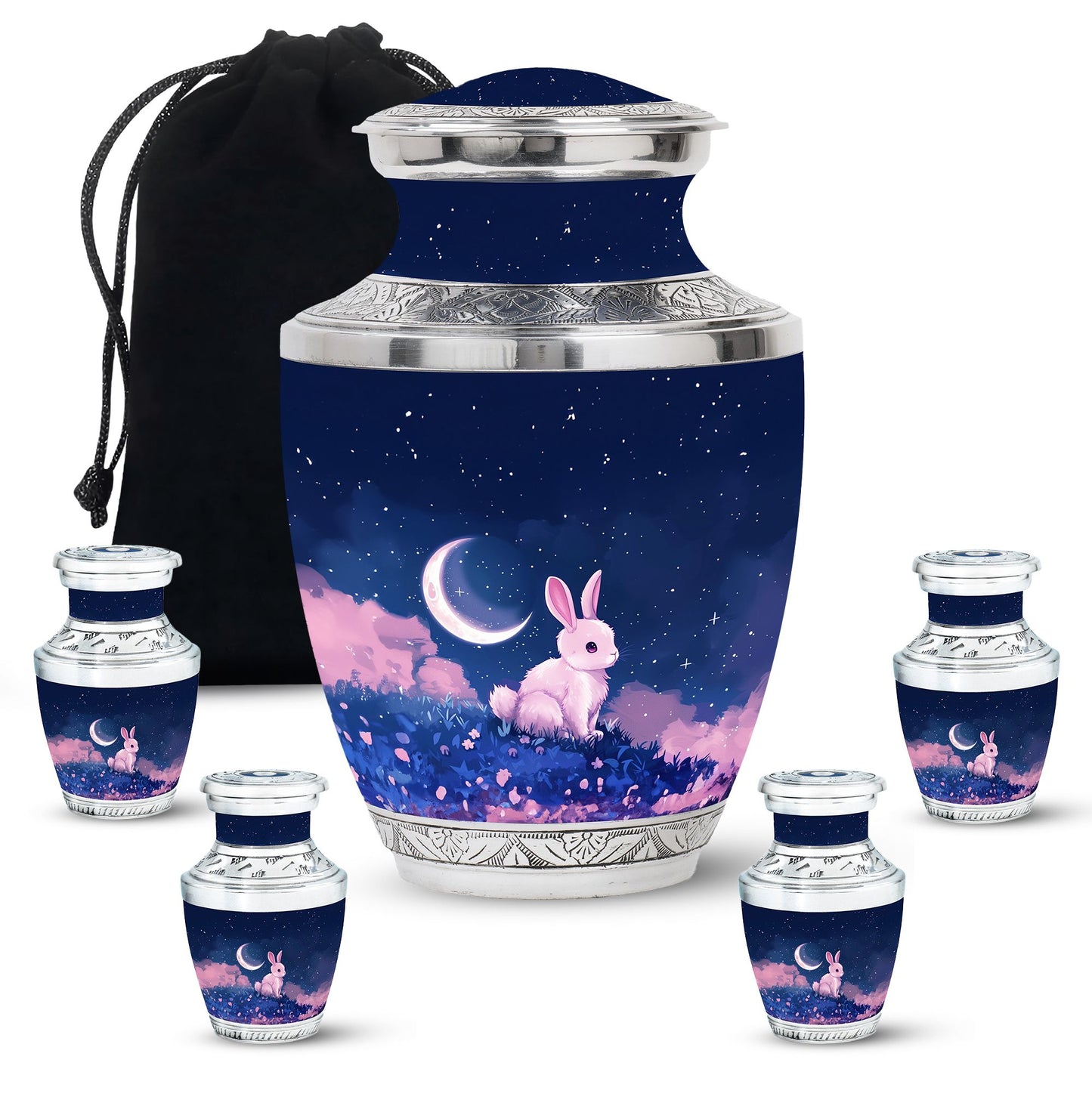 Personalized Galaxy Cremation Urn for Human Ashes - 10-inch, 200 cu in - Yatskia