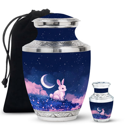Personalized Galaxy Cremation Urn for Human Ashes - 10-inch, 200 cu in - Yatskia