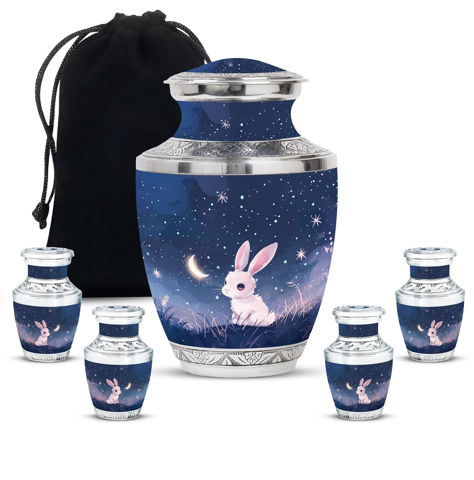 Night Bunny Cremation Urn - Pet Urns For Bunny Ashes