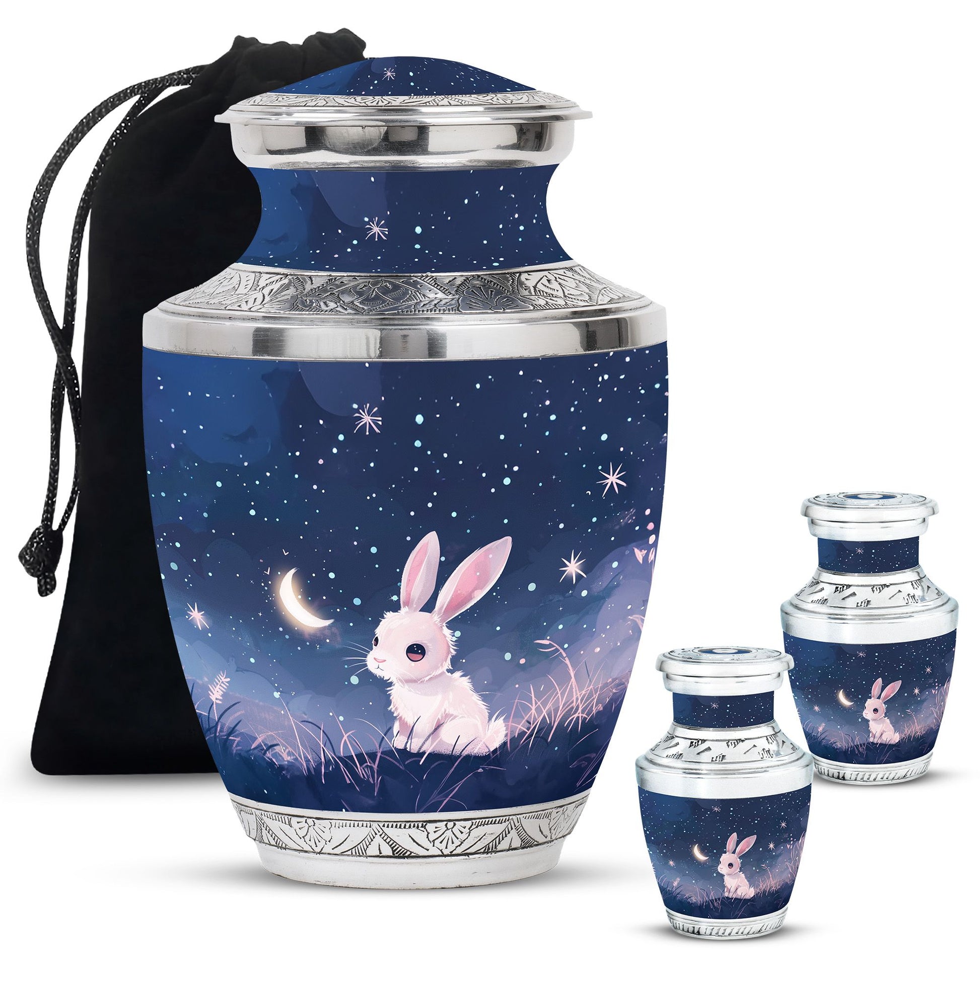 Night Bunny Cremation Urn - Pet Urns For Bunny Ashes