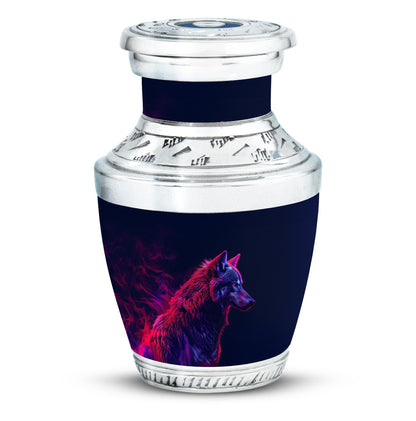 Personalized Wolf Cremation Urn for Human Ashes - 10-inch, 200 cu in - Yatskia