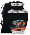 Black Wolf Burial Urn - Urns For Human Ashes Adult Male