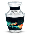 Colorful Wolf Cremation Urn for Human Ashes - Urn for Mom and Dad