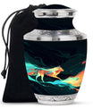 Colorful Wolf Cremation Urn for Human Ashes - Urn for Mom and Dad