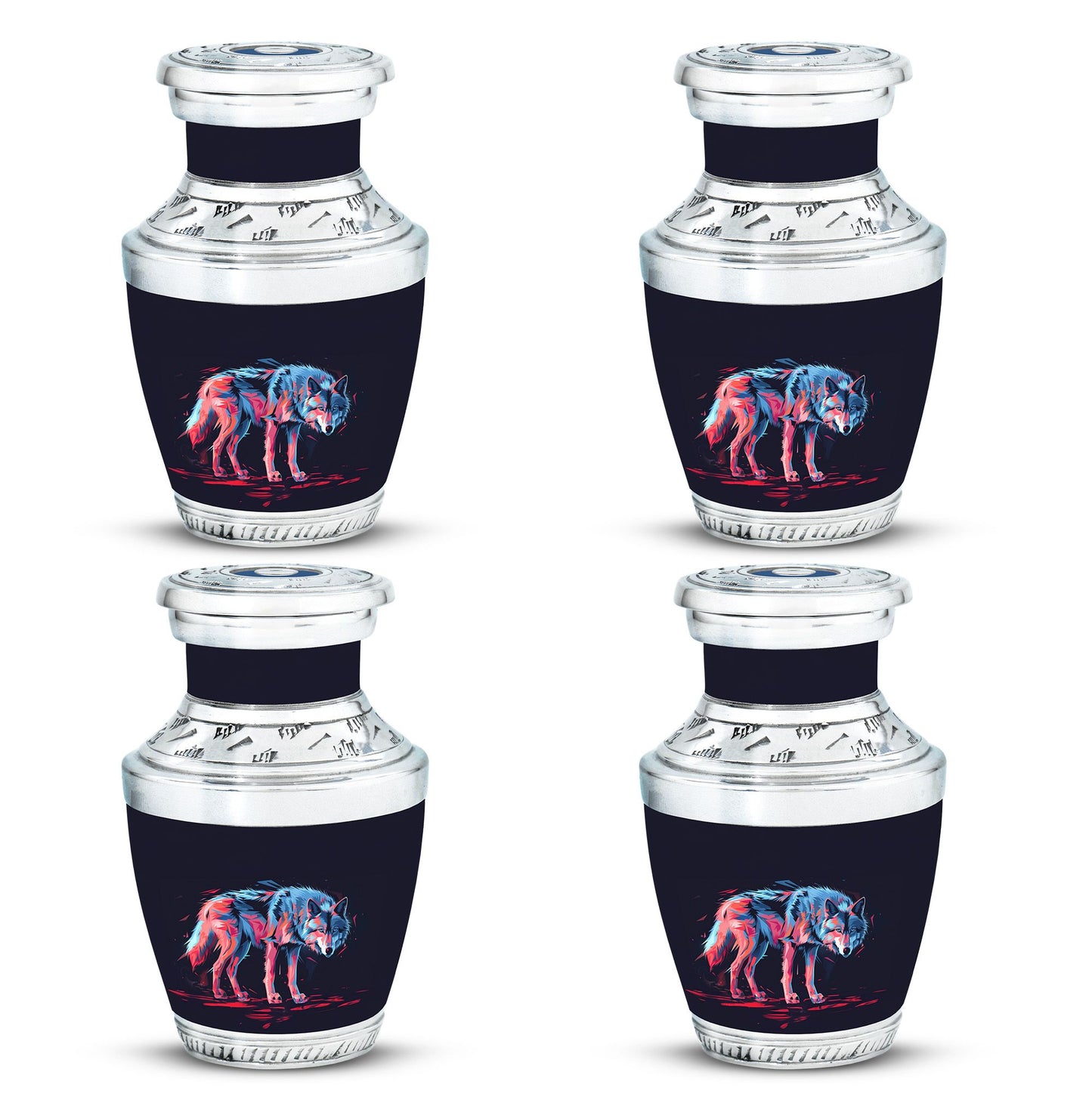 Personalized Wolf Cremation Urn for Mom - 10-inch, 200 cu in - Yatskia
