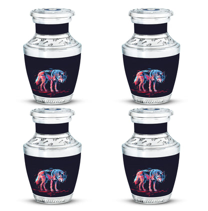 Personalized Wolf Cremation Urn for Mom - 10-inch, 200 cu in - Yatskia