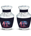 Neon Wolf Cremation Urns For Human Ashes - Memorial Urn for Mom & Dad