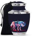 Neon Wolf Cremation Urns For Human Ashes - Memorial Urn for Mom & Dad