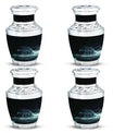 Blue Wolf Cremation Urn for Human Ashes - Memorial Urn for Adults
