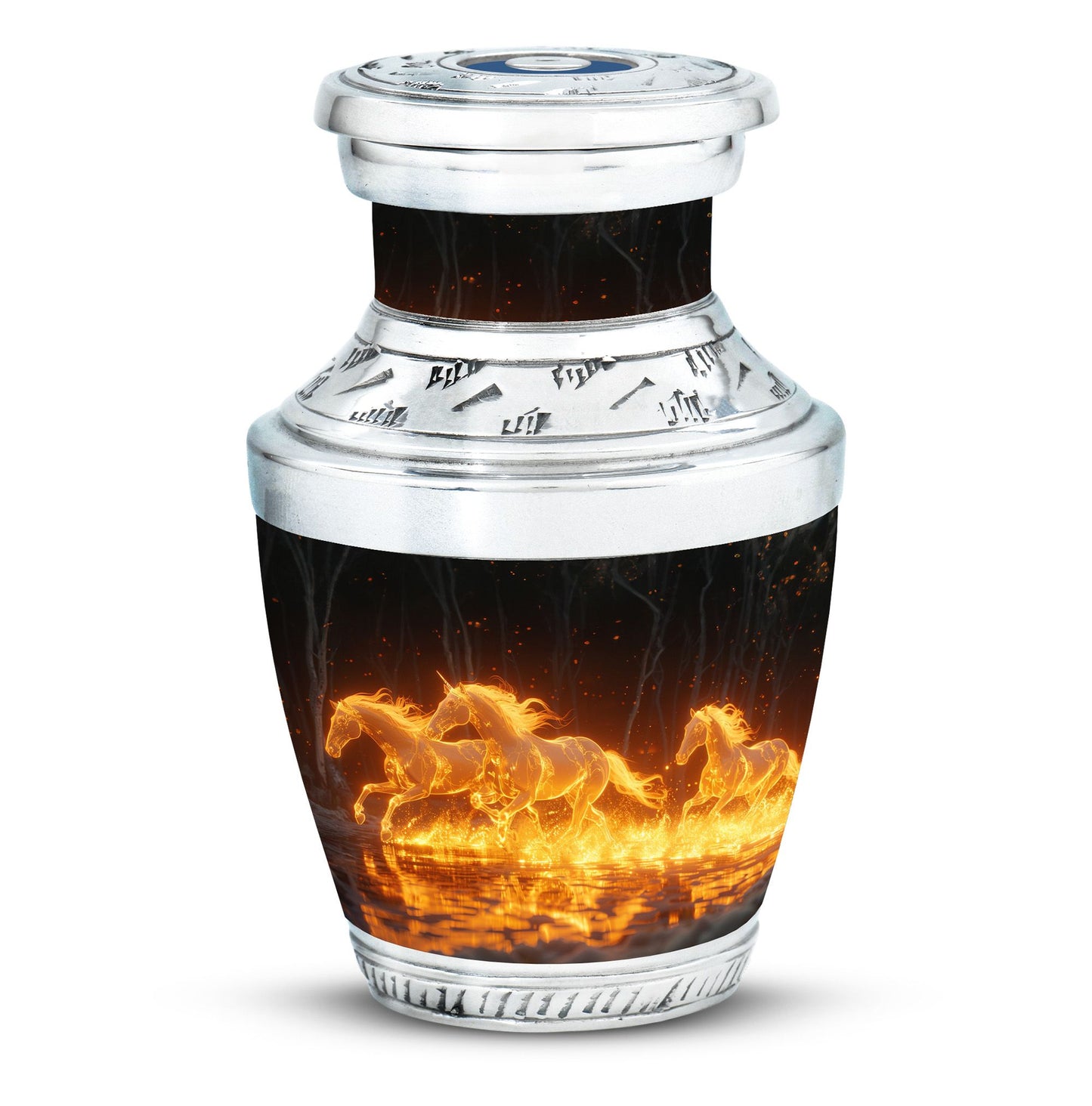 Personalized Horse Cremation Urn for Human Ashes - 10-inch, 200 cu in - Yatskia
