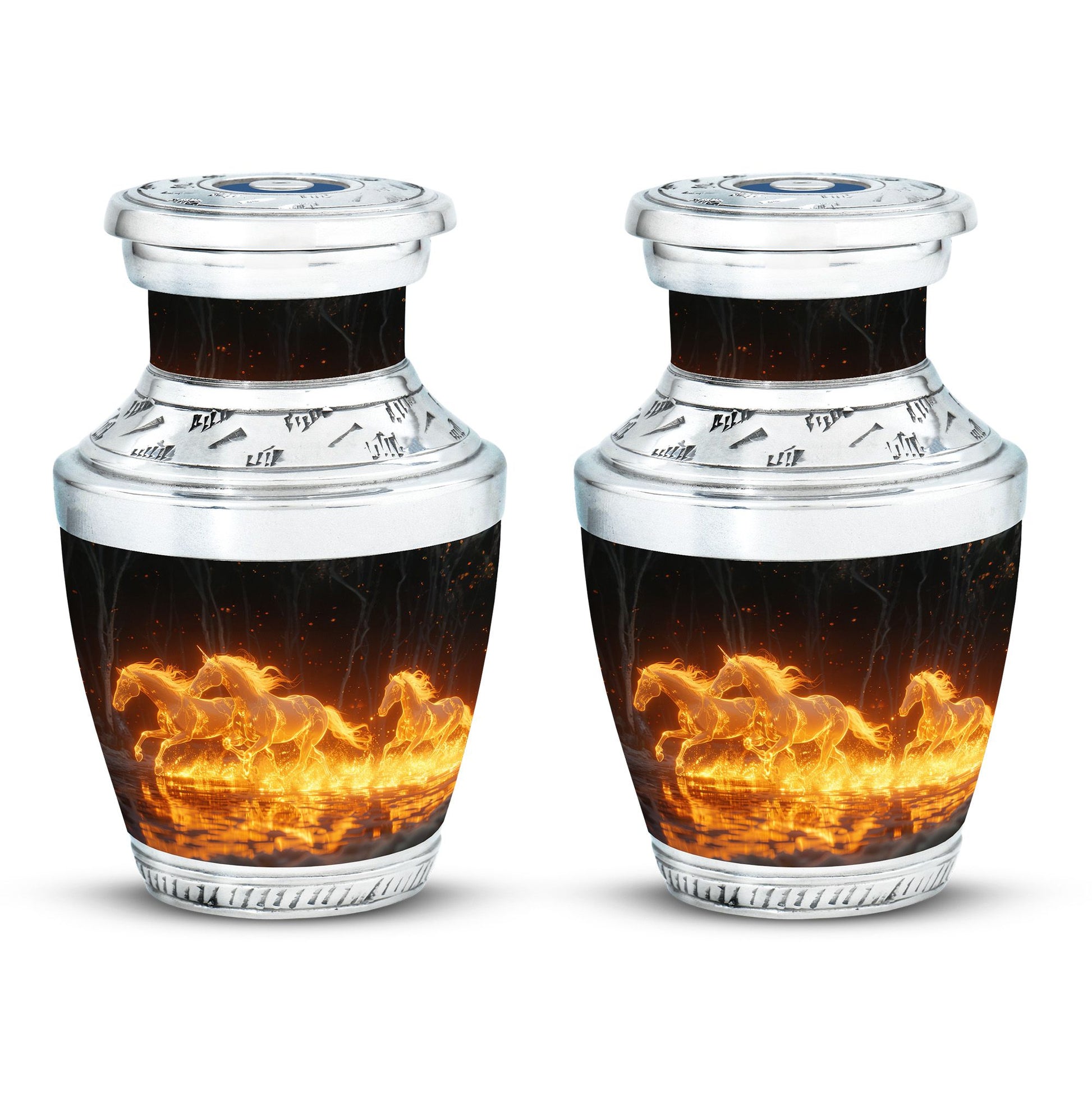 Luminous Ember Gallop Horse Cremation Urns For Human Ashes - Large Urn Mom