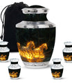 Fiery River Steeds Horse Cremation Urn For Human Ashes - Funeral Urns