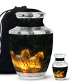 Fiery River Steeds Horse Cremation Urn For Human Ashes - Funeral Urns