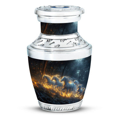 Personalized Horse Cremation Urn for Human Ashes - 10-inch, 200 cu in - Yatskia