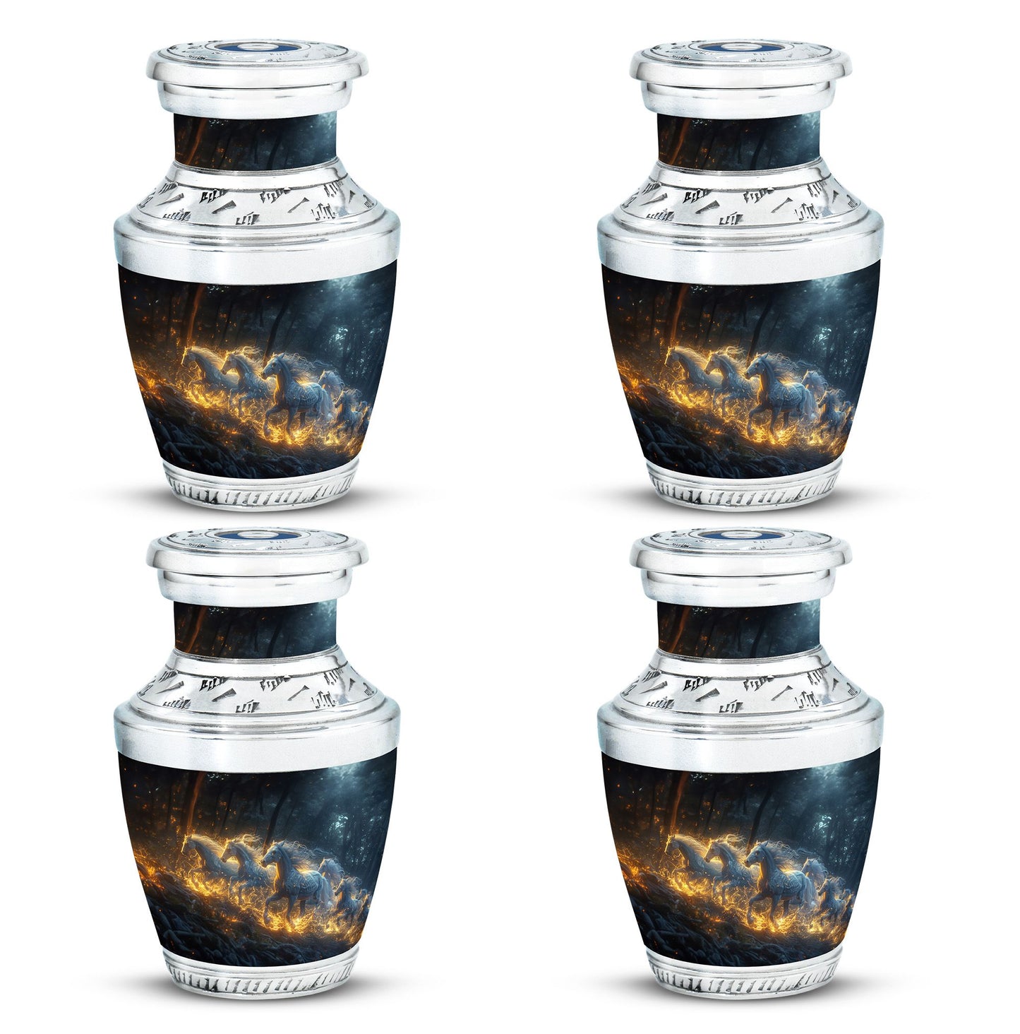 Personalized Horse Cremation Urn for Human Ashes - 10-inch, 200 cu in - Yatskia